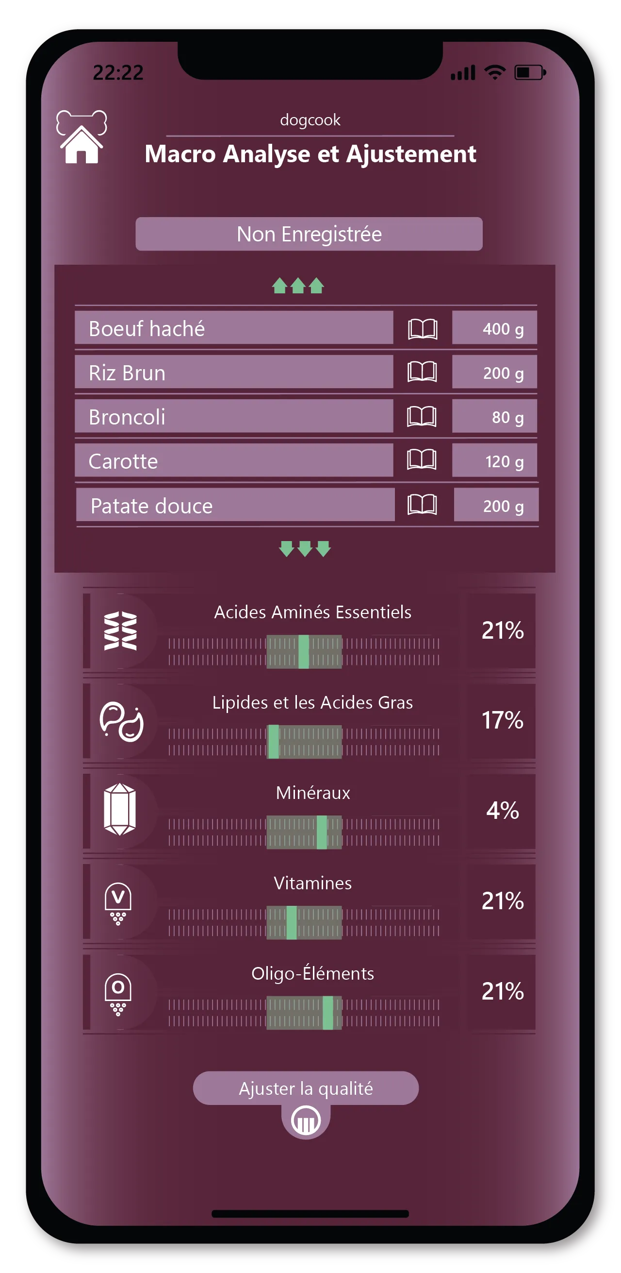 Erstellen Sie eine maßgeschneiderte Ernährung. 4